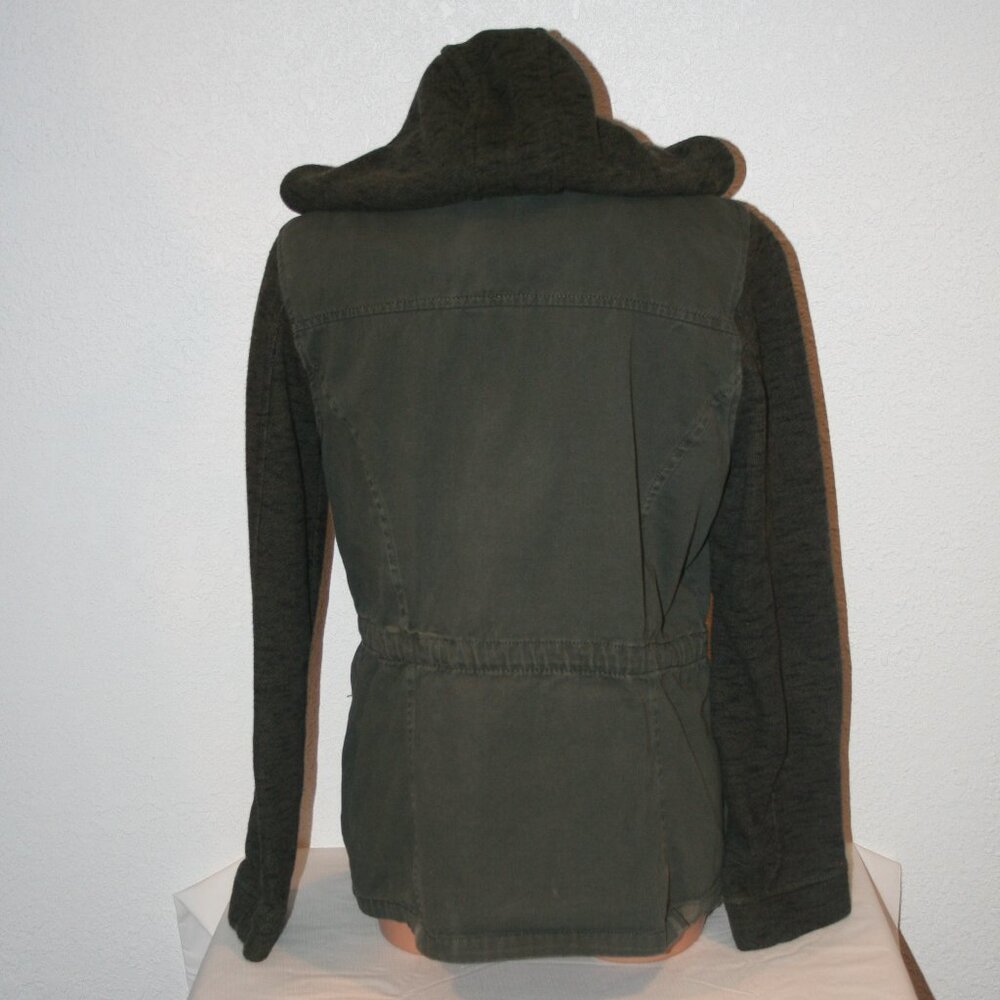 Ashley By 26 International Large Green Hooded Utility Jacket Chest: 42" Military - Picture 4 of 8